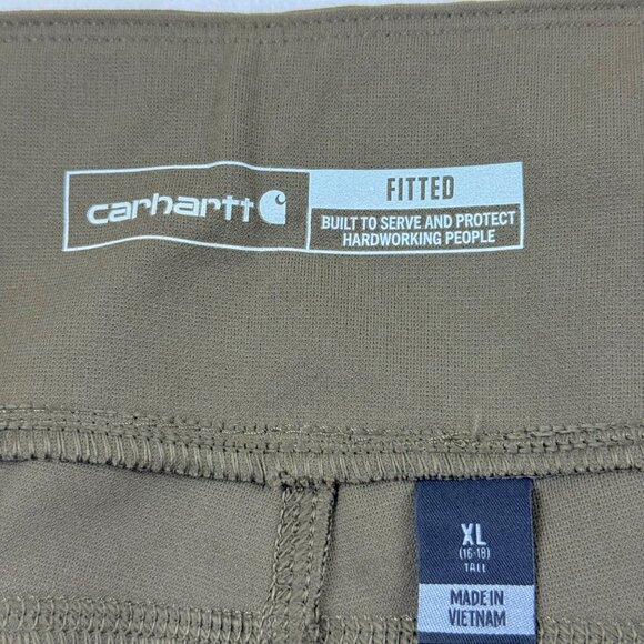 Carhartt Women Force Fitted Lightweight Olive Utility Legging Size XLT 16-18 NWT - Picture 6 of 11